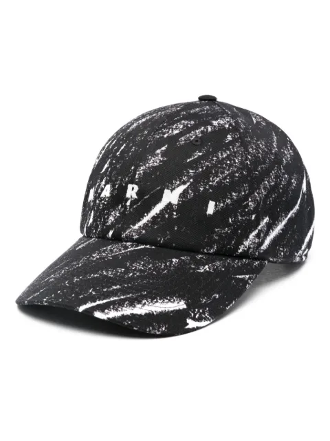 Marni gorra con estampado de crayón