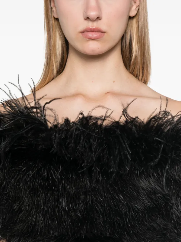 ワンピース SPORTMAX FEATHERED MIDI DRESS SPORTMAX - Feathered Midi Dress Sportmax