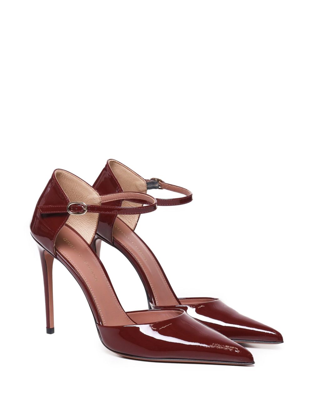 Giuliano Galiano 105mm Jil pumps - Red