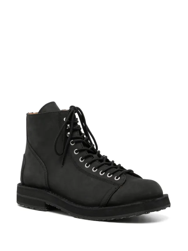 ブーツその他 Suede Lace-Up Boots Yohji Yamamoto Suede lace-up Boots | Black | FARFETCH