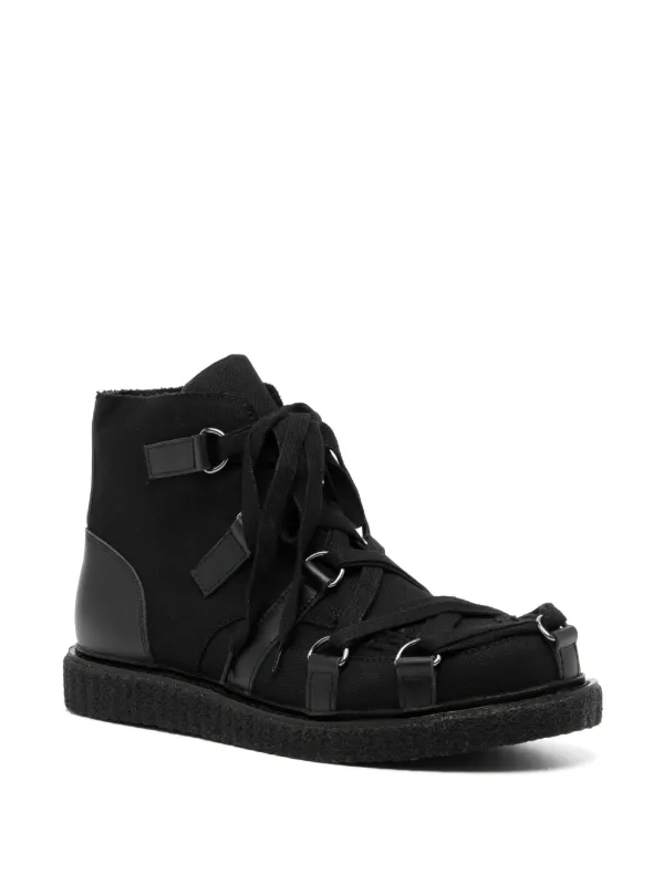 ランキング2025 Yamamoto Yohji レースアップ JP FARFETCH | ブラック | ブーツ 靴
