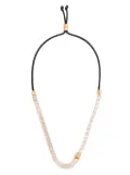 Versace crystal-embellished necklace - Gold