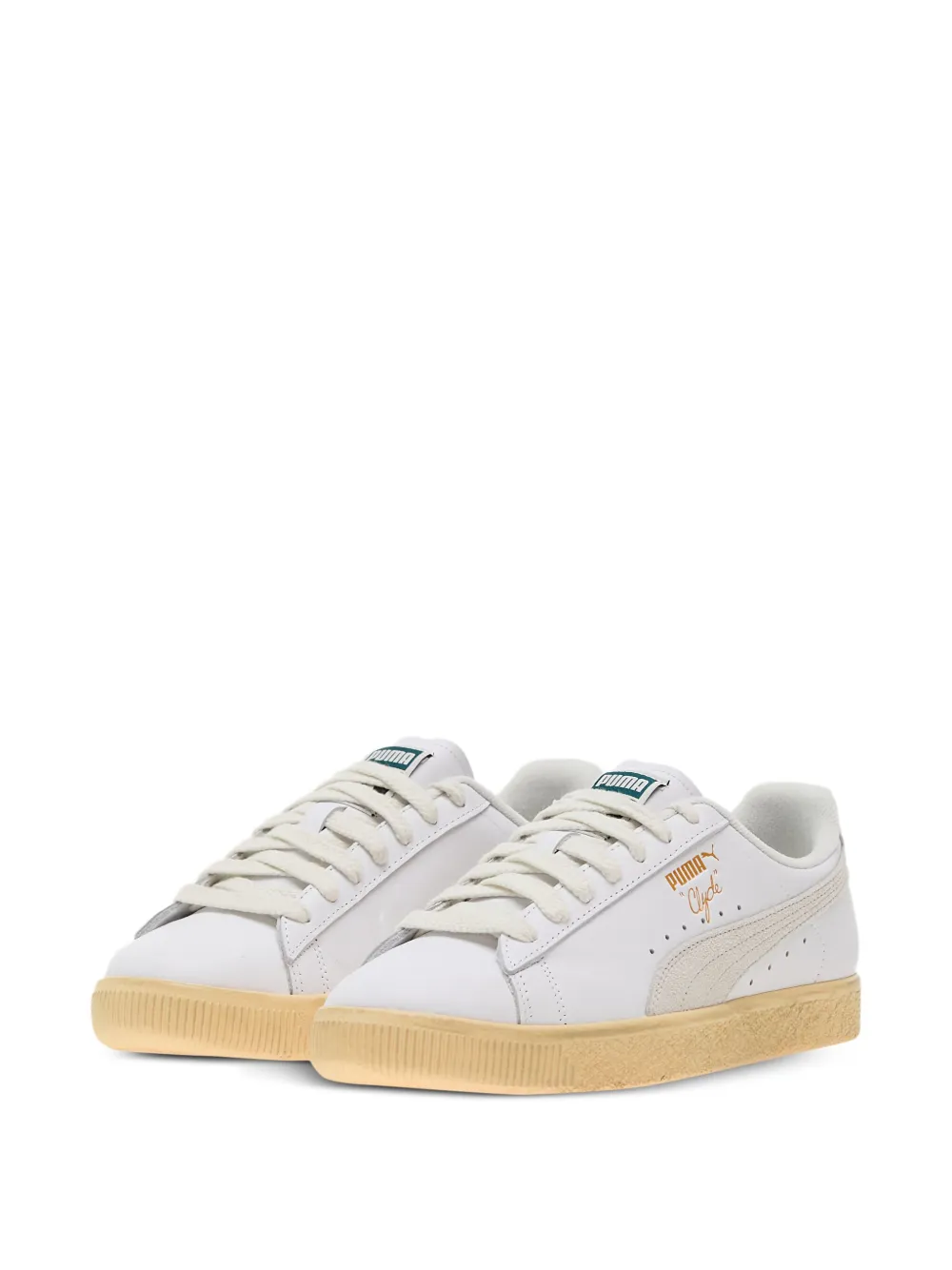 PUMA Clyde Vintage leather sneakers White