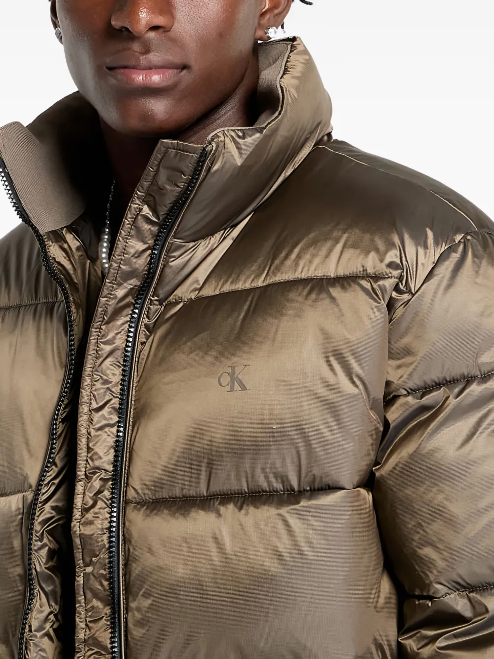 Calvin Klein Gewatteerd bomberjack Goud