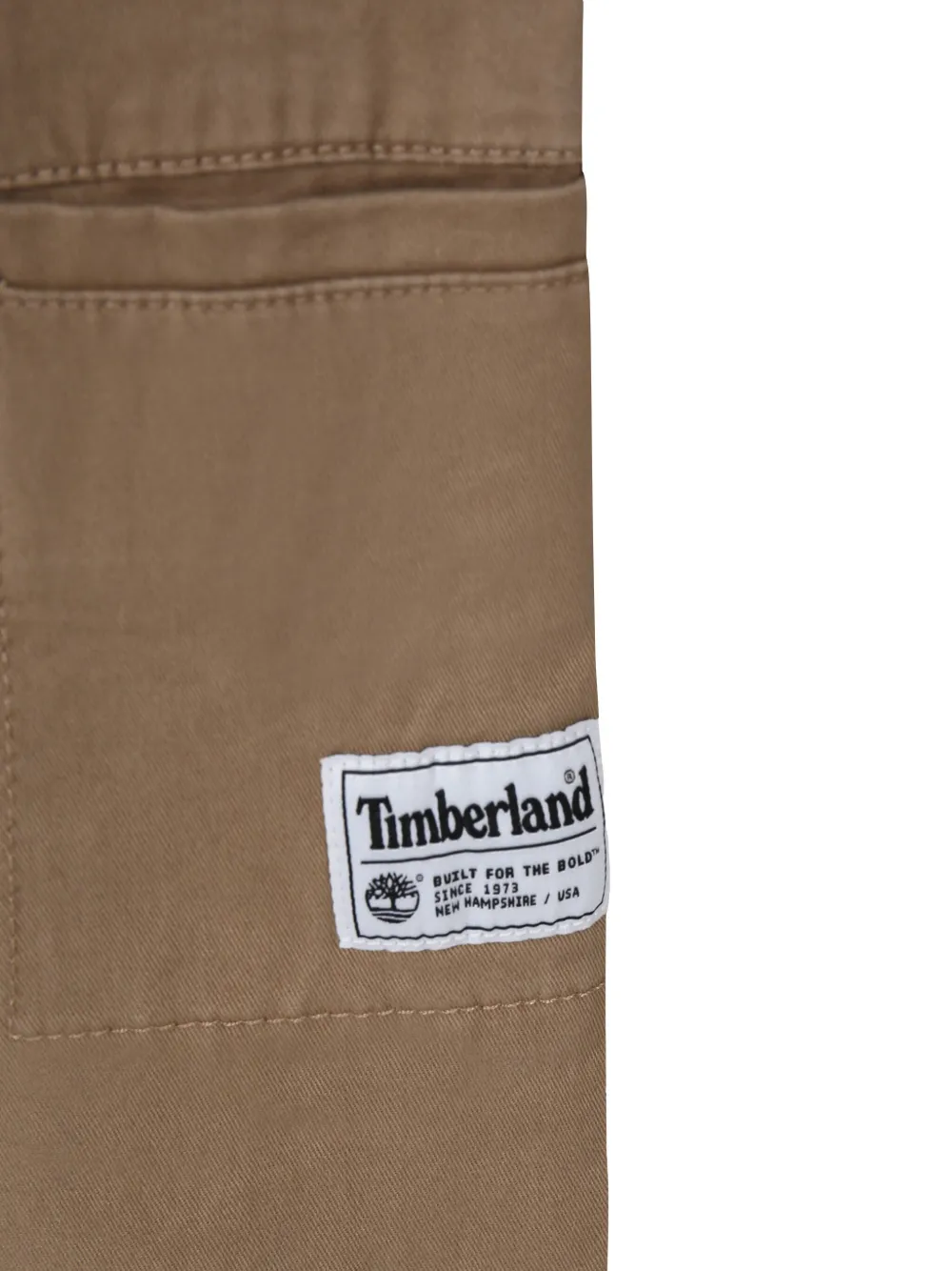 Timberland Kids Broek met logopatch Beige