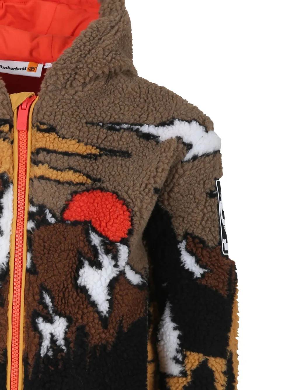 Timberland Kids Mountain fleece jack Groen