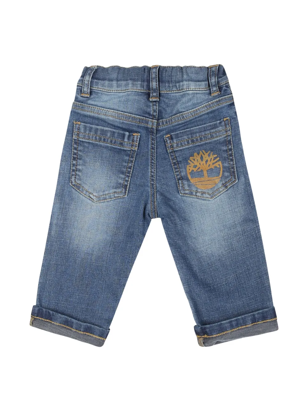 Timberland Kids Jeans met logoprint Blauw