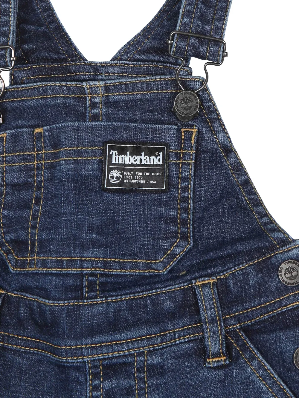Timberland Kids Tuinbroek met logopatch Blauw