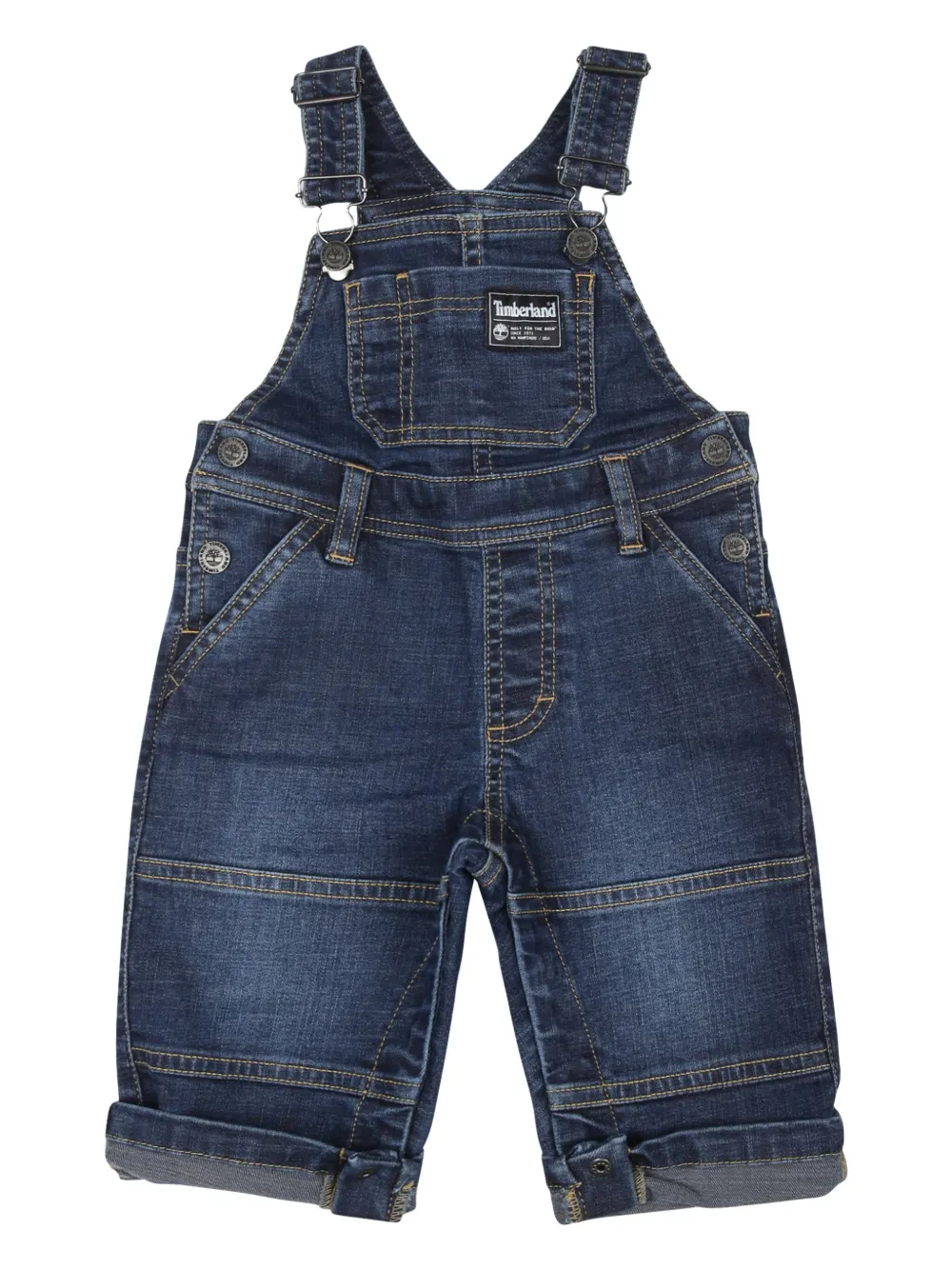Timberland Kids Tuinbroek met logopatch Blauw