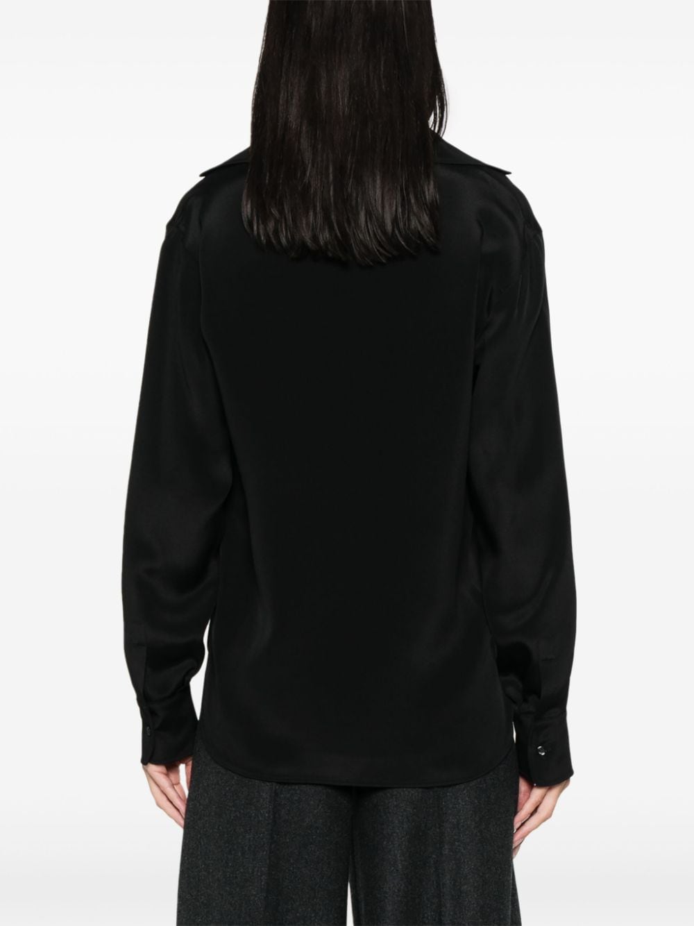 Shop Max Mara Zanzero Blouse In Black