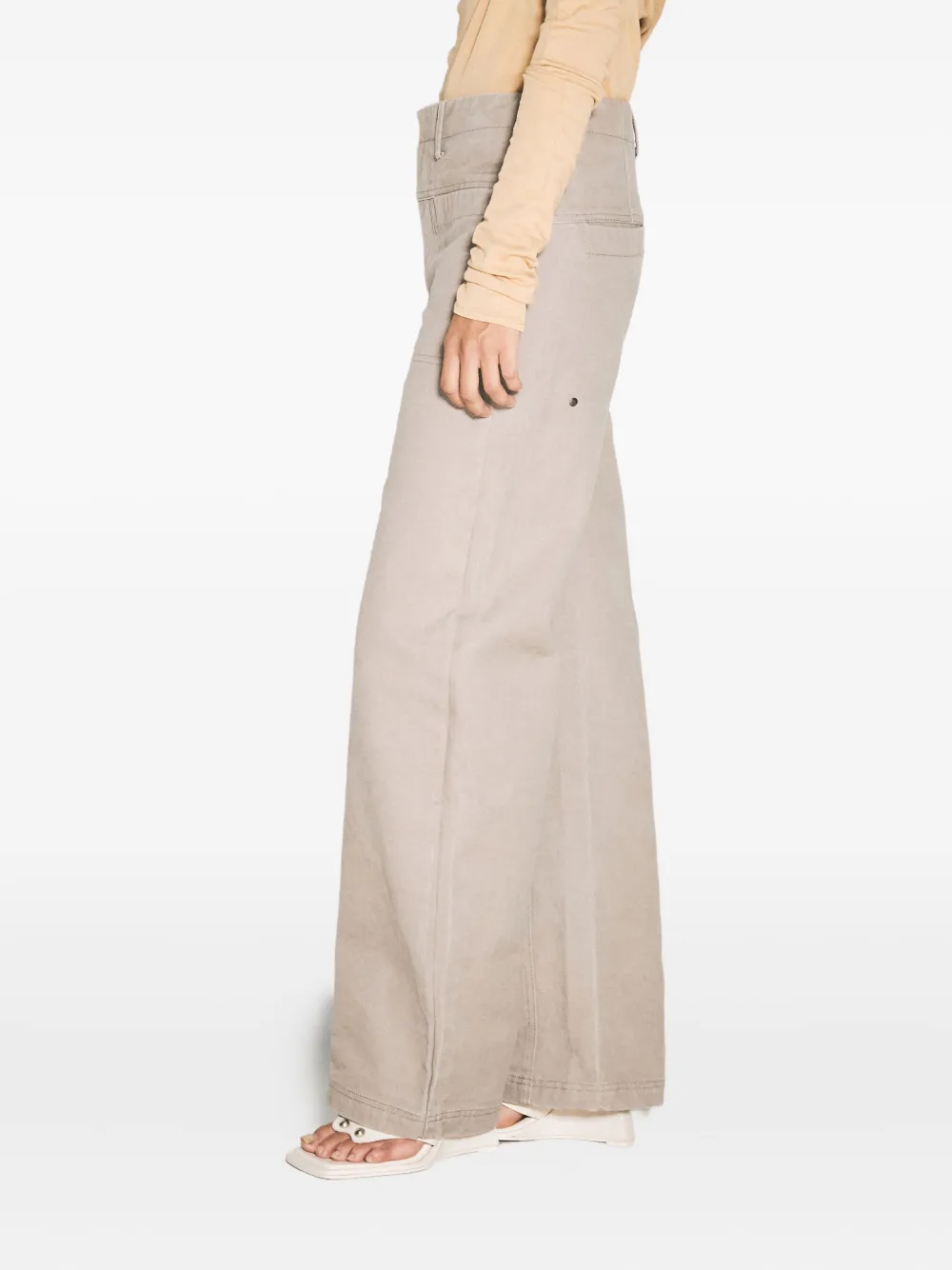 ENTIRE STUDIOS Flared broek Beige