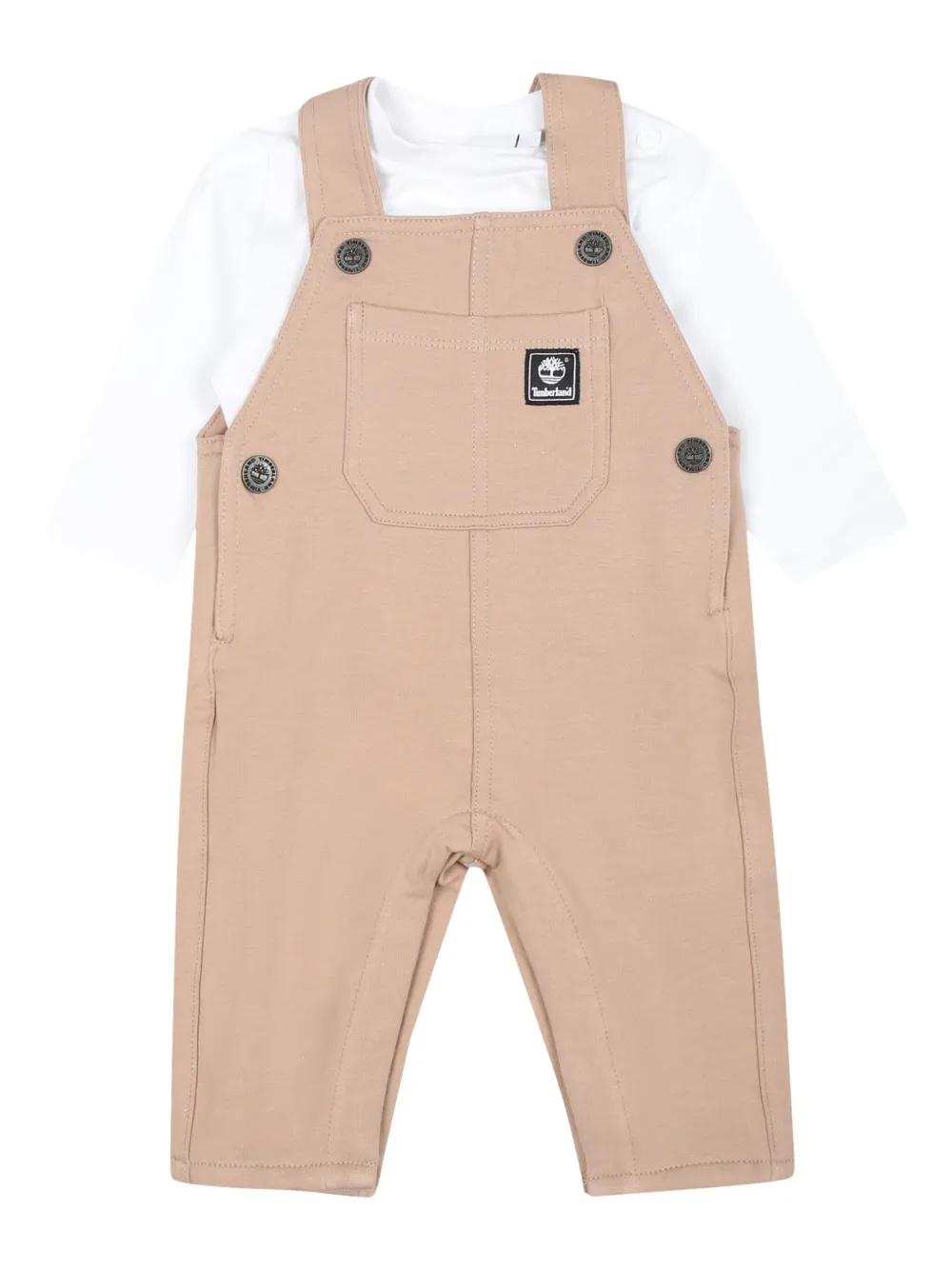 Timberland Kids jersey dungarees (set of two) | Neutrals | Image 1