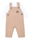 Timberland Kids jersey dungarees (set of two) - Neutrals