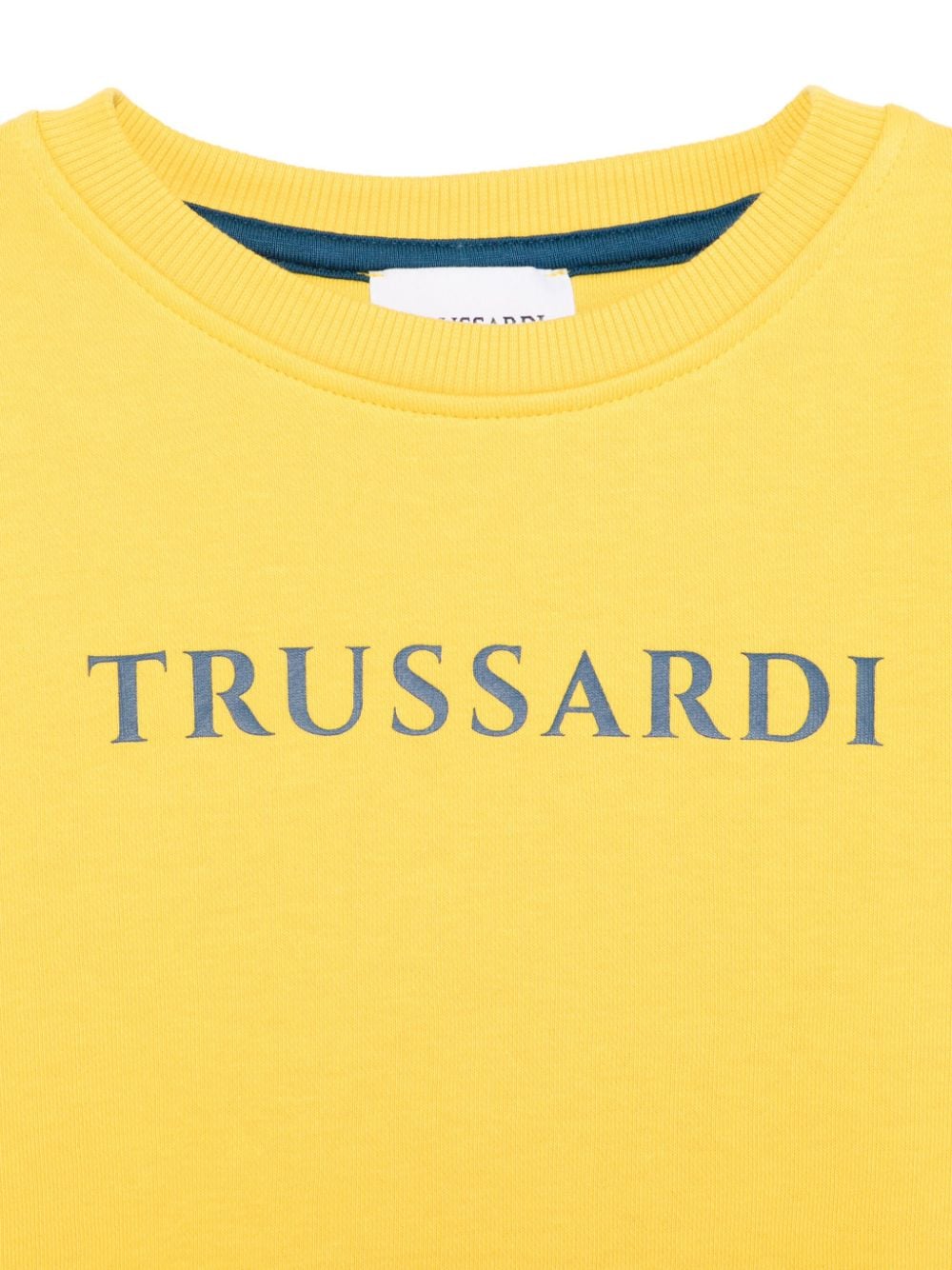 Shop Trussardi Junior Logo-print Sweatshirt In Gelb