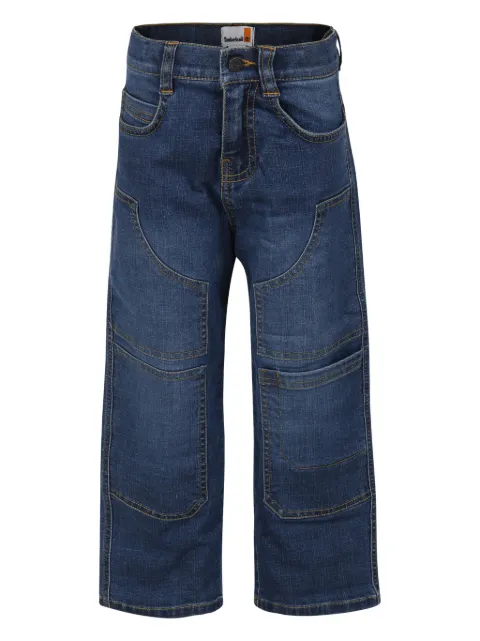 Timberland Kids logo-embroidered jeans