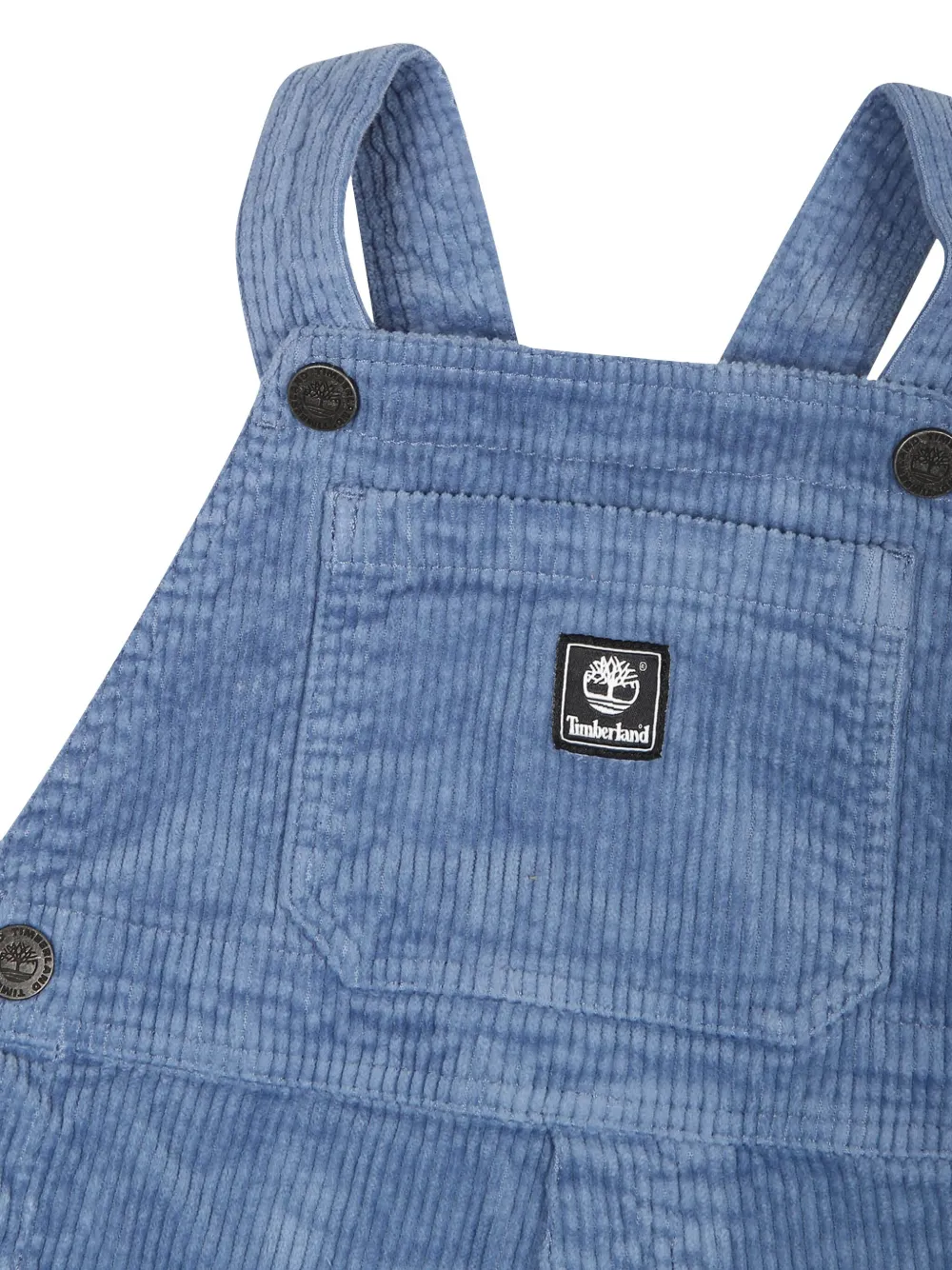 Timberland Kids Ribfluwelen tuinbroek Blauw