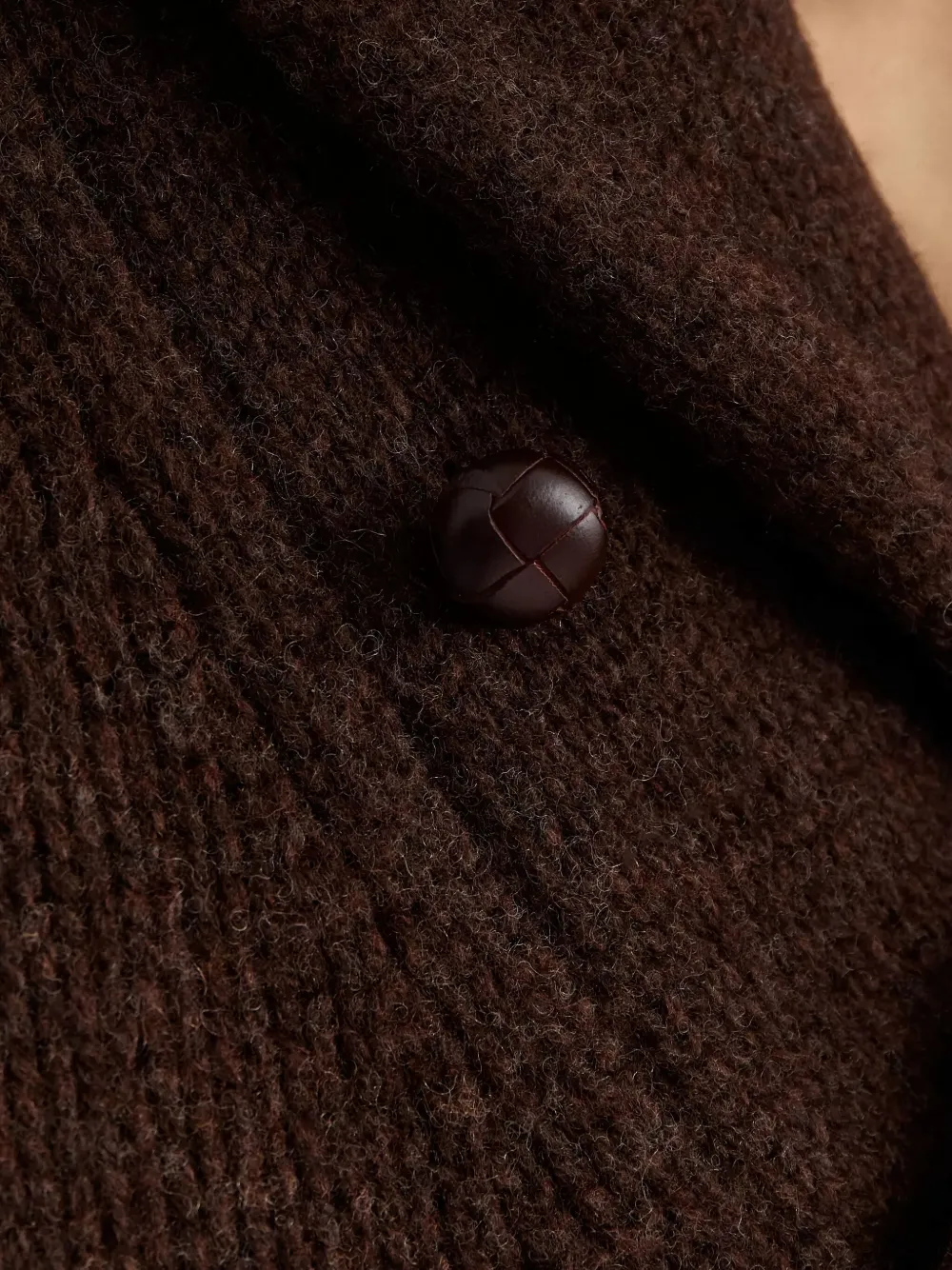 Polo Ralph Lauren Wollen trui met sjaalkraag Bruin