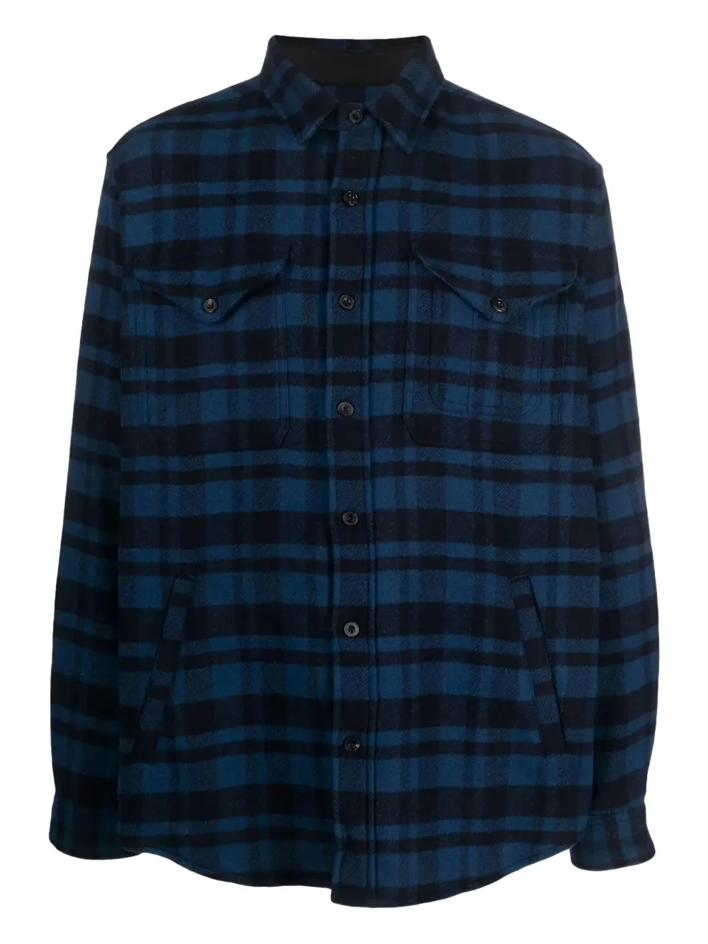 Polo Ralph Lauren checked long-sleeved shirt - ブルー Polo Ralph Lauren checked long-sleeved shirt - ブルー