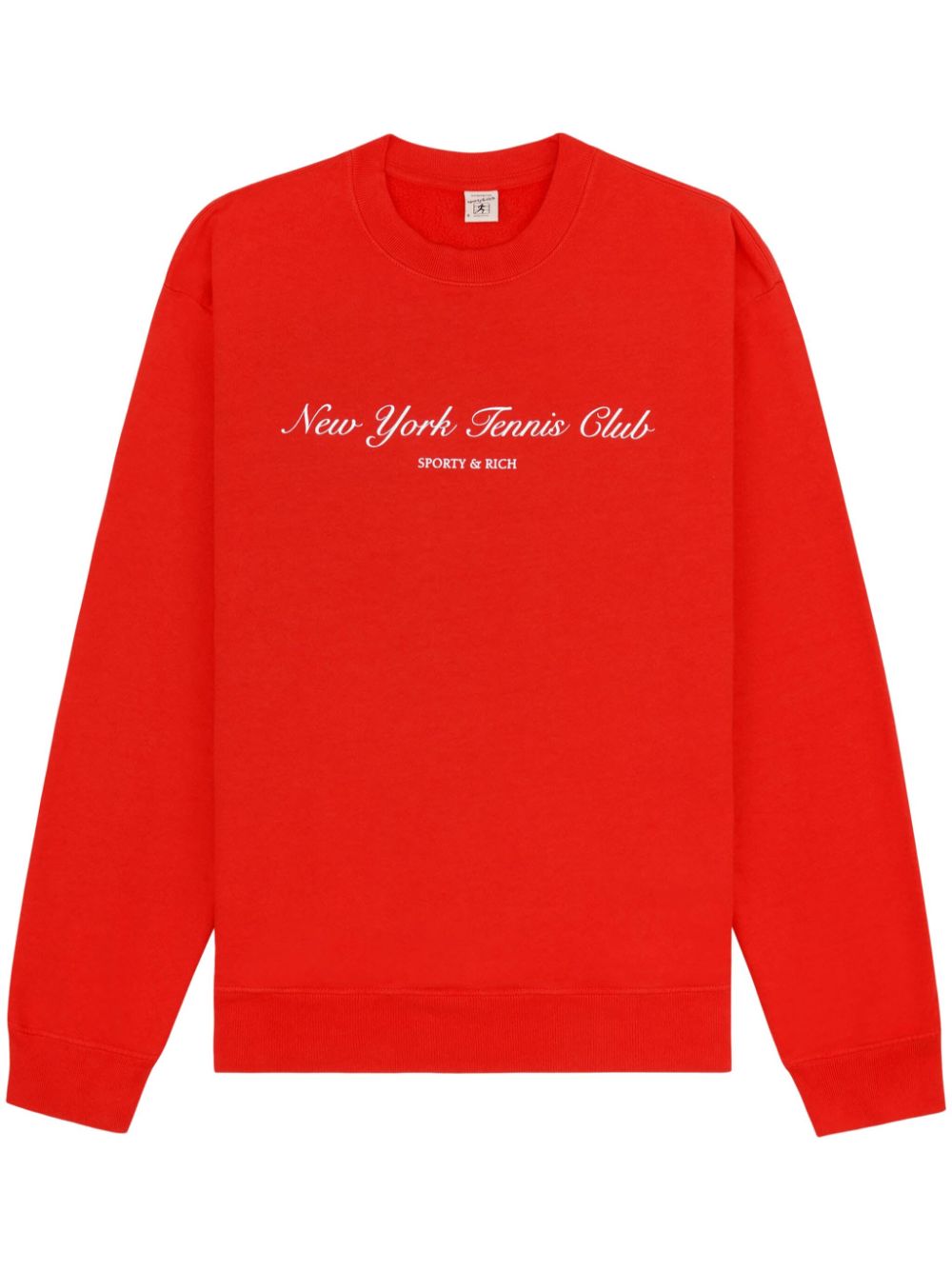 Sporty & Rich Sweater met logo Rood