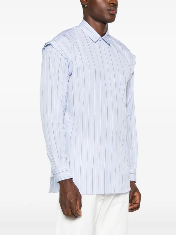 COMME des GARÇONS ストライプシャツ L Comme Des Garçons Shirt ストライプ シャツ | ブルー | FARFETCH JP