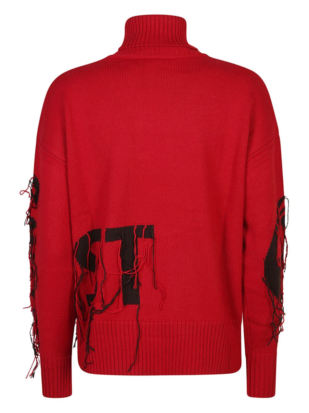 Just Cavalli logo-intarsia sweater - Rood