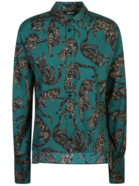 Just Cavalli leopard-print shirt