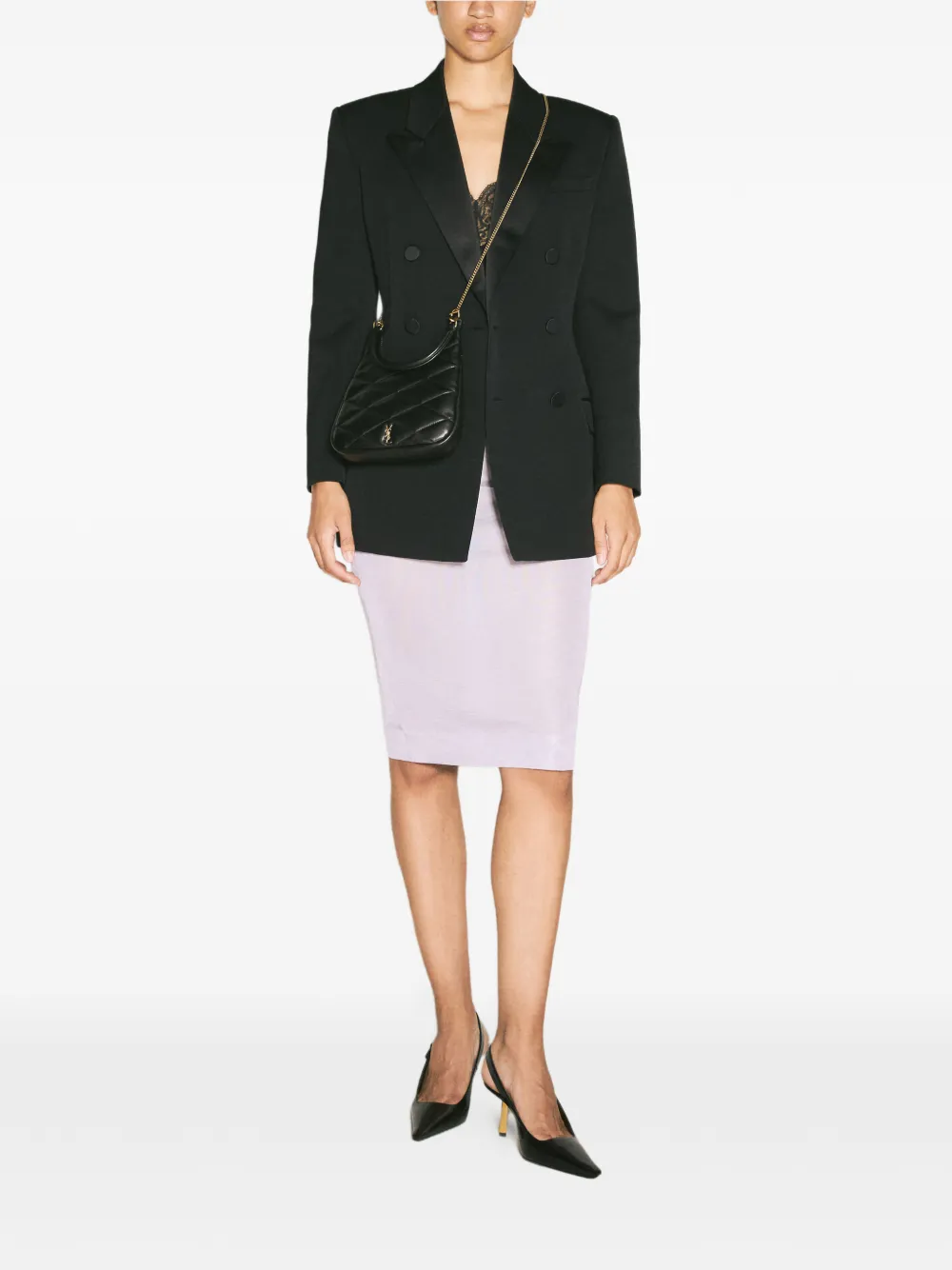 Saint Laurent semi-sheer midi skirt | Pencil Skirts | Image 2