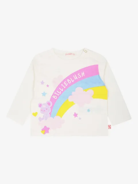 Billieblush playera con estampado Rainbow