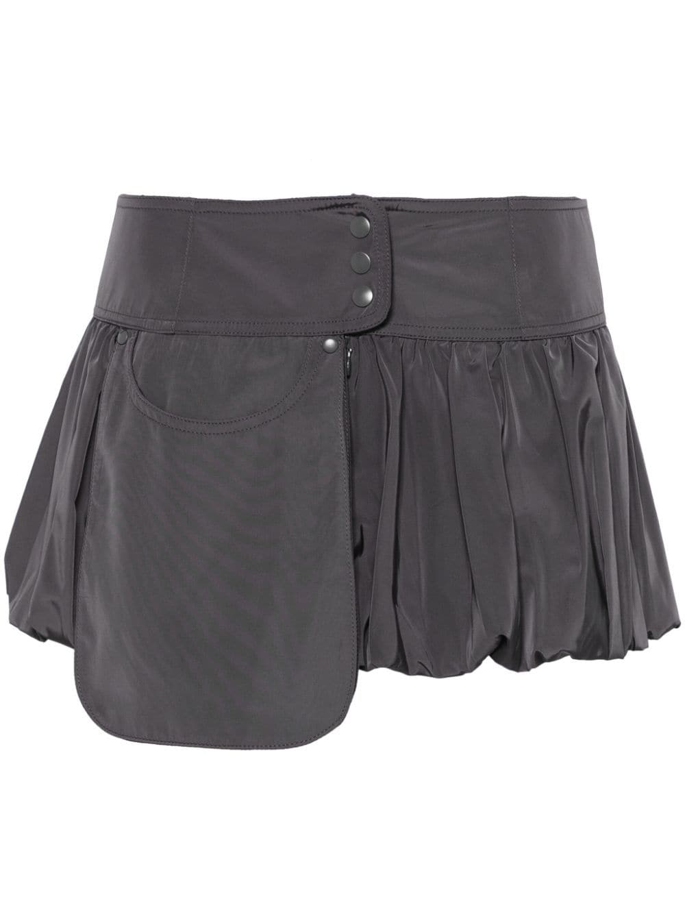 Shop Low Classic Bubble Mini Skirt In Grey