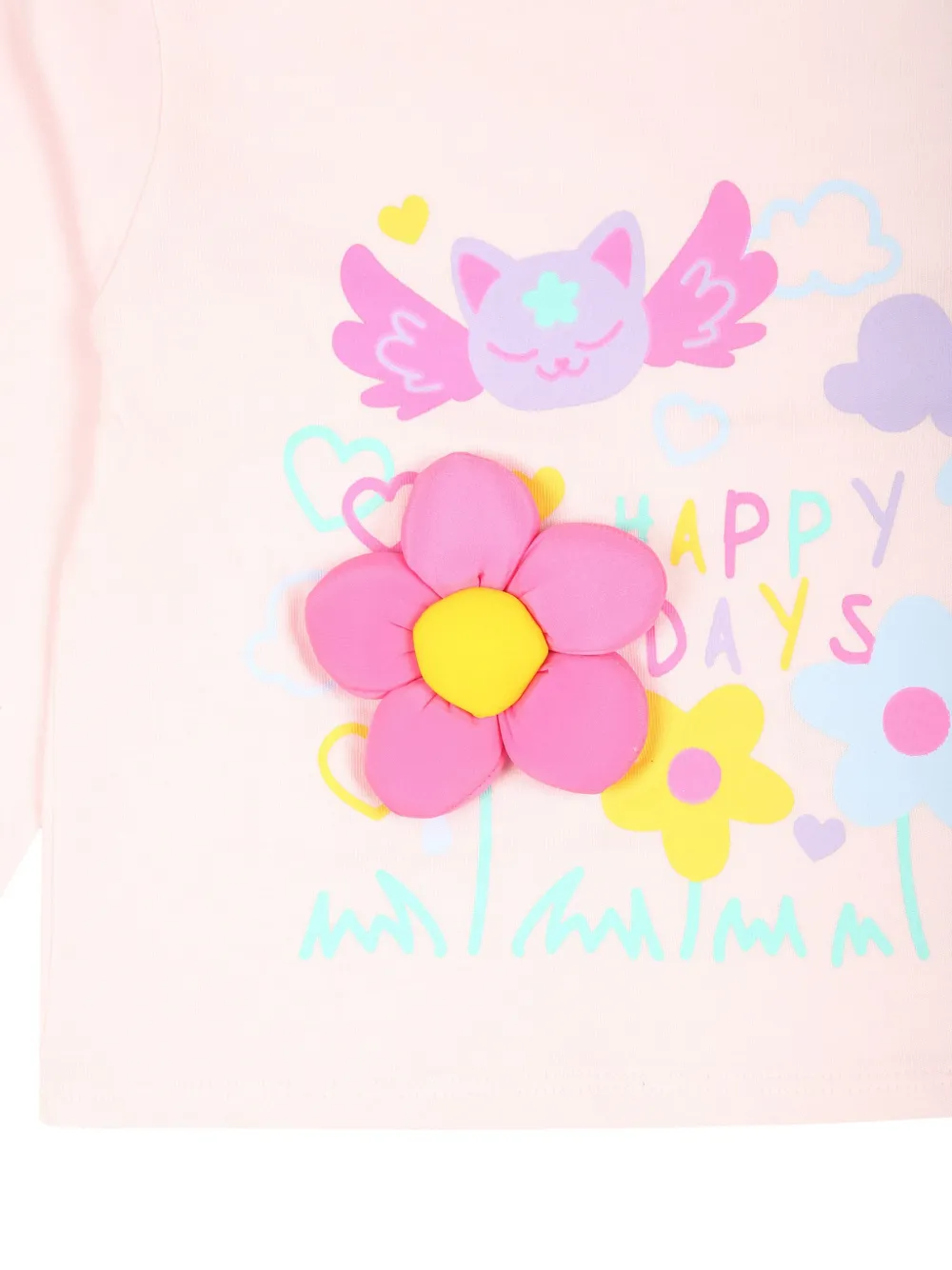 Billieblush T-shirt met bloemapplicatie en lange mouwen Roze