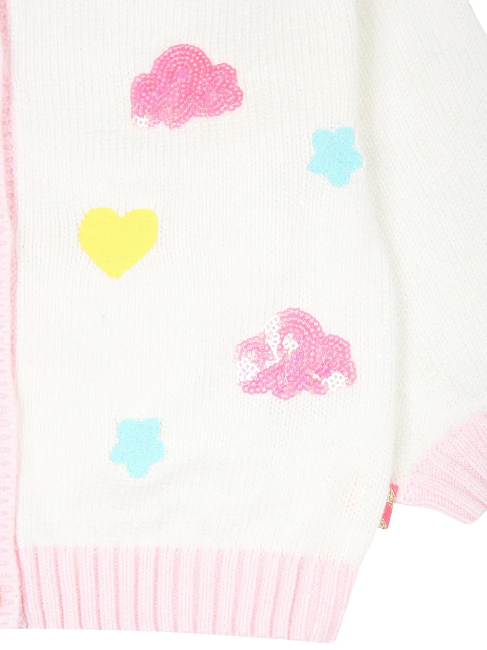 Billieblush Gebreid vest met geborduurde pailletten Wit