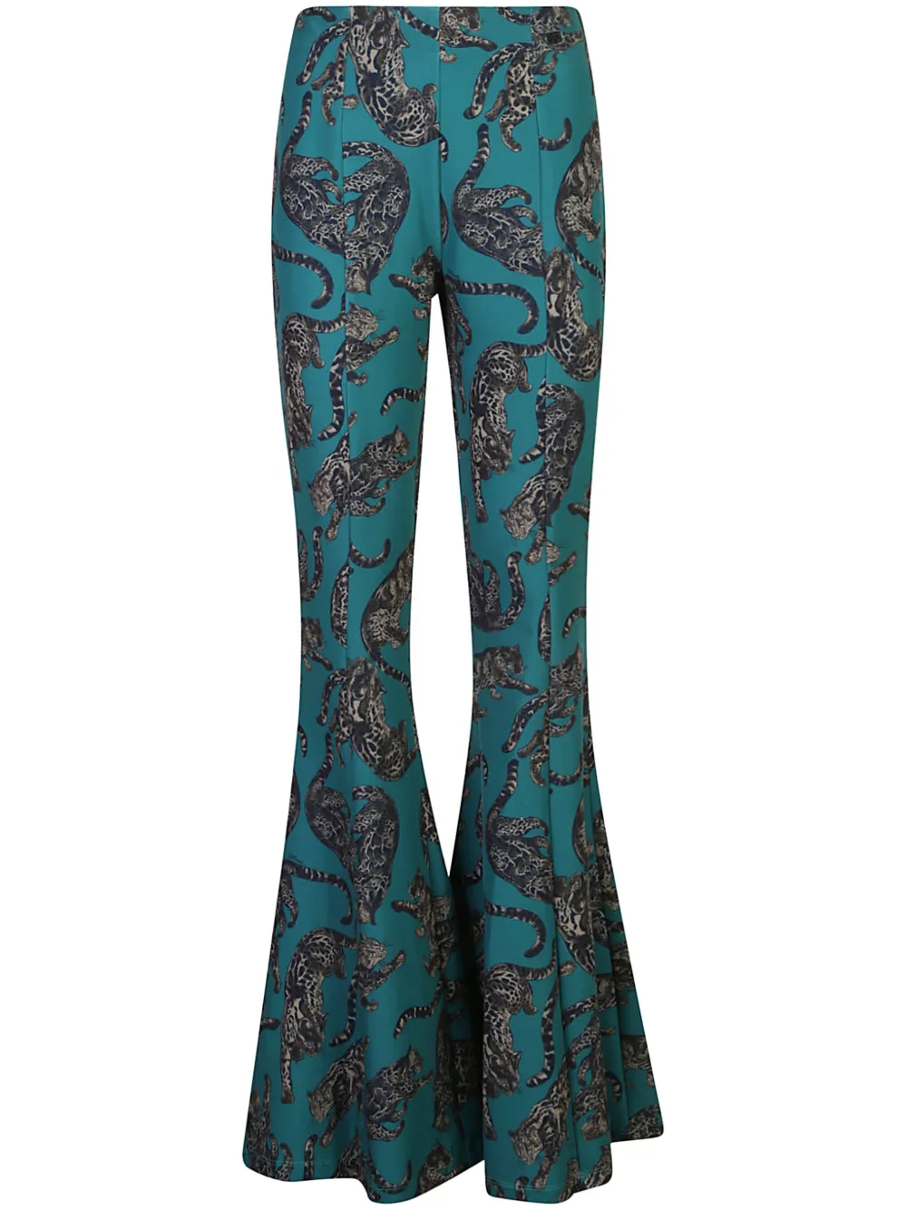 Just Cavalli Broek met tijgerprint Groen