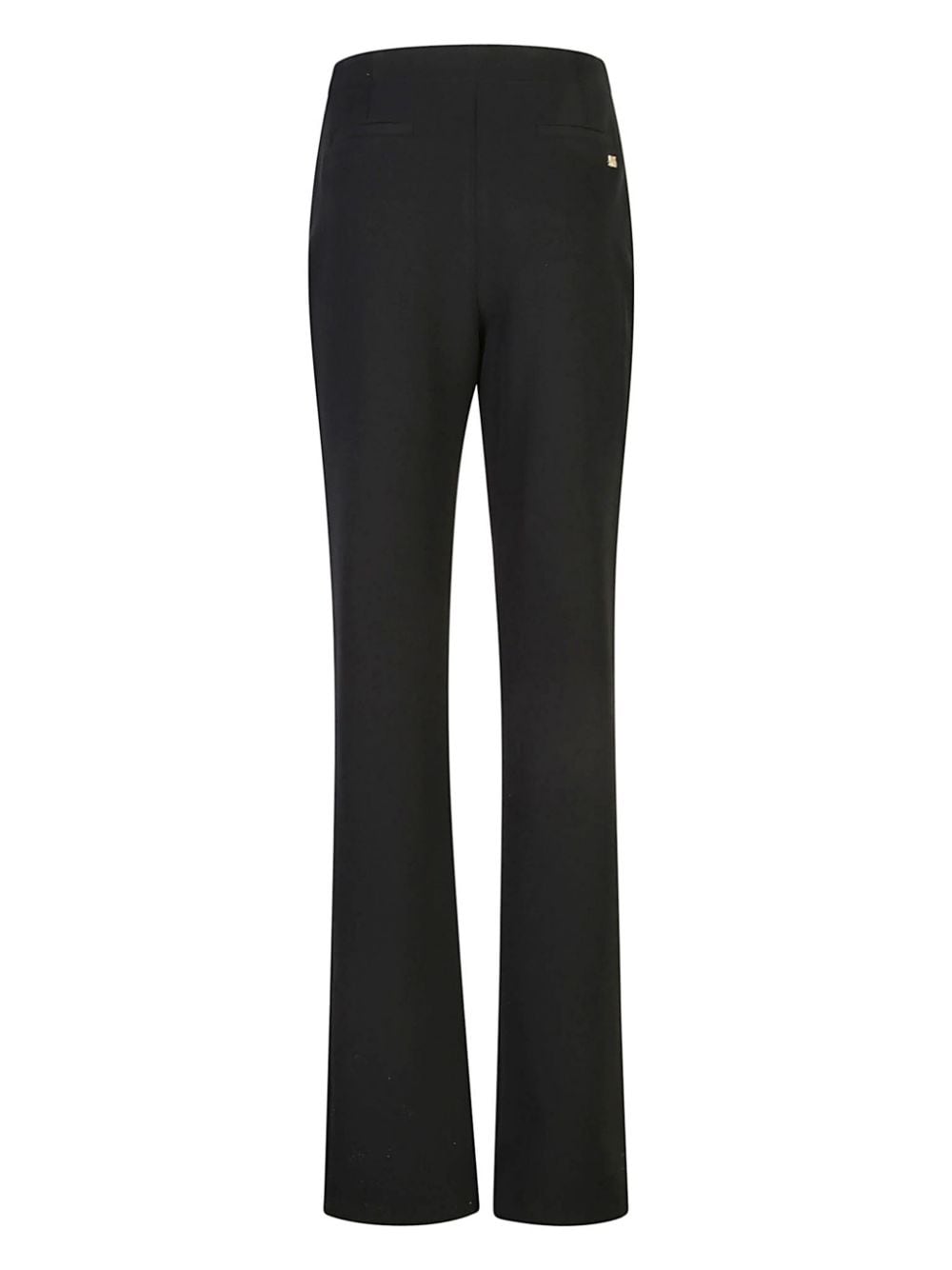 Just Cavalli snake-buckle straight-leg trousers - Zwart