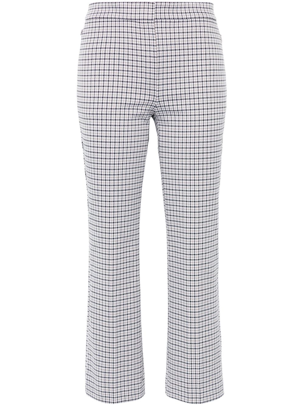 Shop Theory Houndstooth-pattern Trousers In Grey