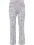 Theory houndstooth-pattern trousers - Grey