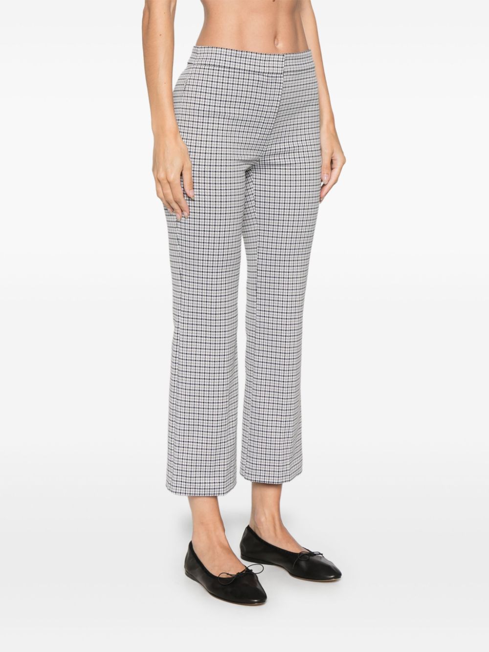 Shop Theory Houndstooth-pattern Trousers In Grey