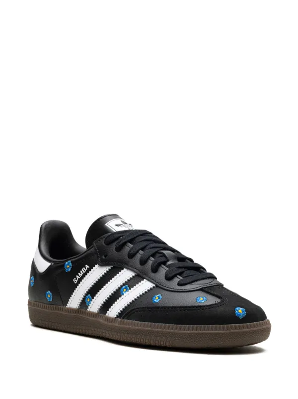 Adidas Samba OG "Light Blue Floral" Sneakers | Black | FARFETCH