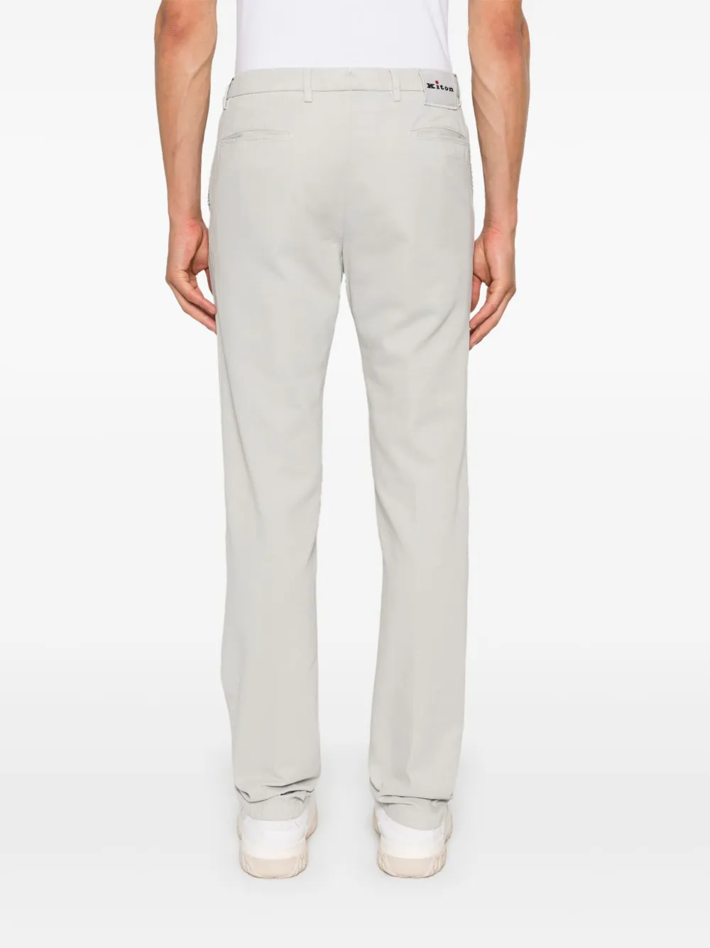 Kiton taperedleg Trousres Grey FARFETCH