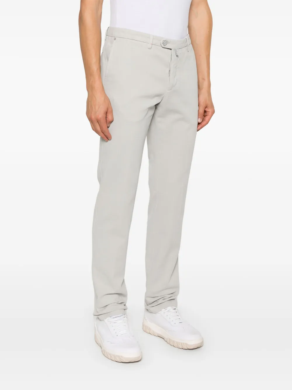 Kiton taperedleg Trousres Grey FARFETCH