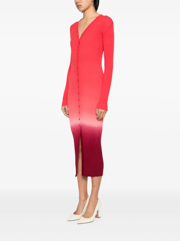 Staud Shoko Sweater Dress - Red