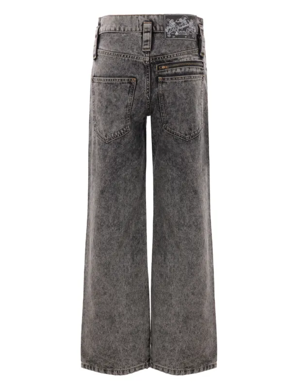 Vaquera Washed wide-leg Jeans | Black | FARFETCH