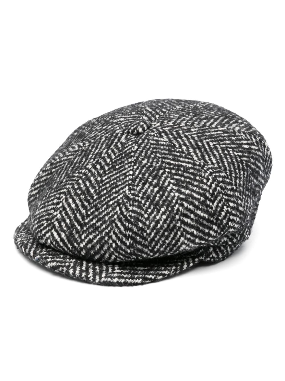 TAGLIATORE HERRINGBONE BAKER BOY HAT 