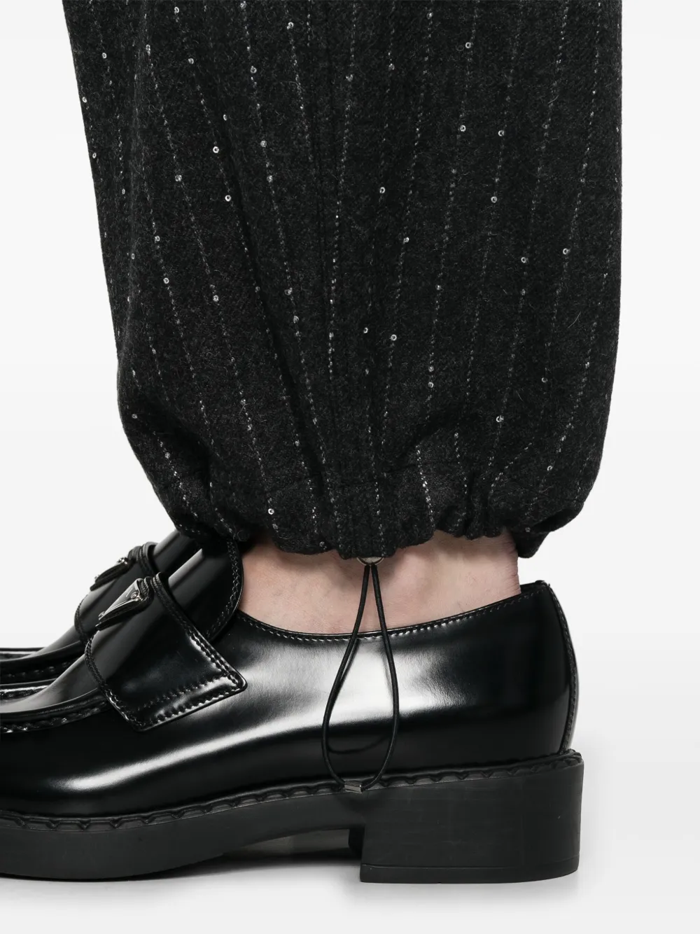 Herno Broek met krijtstreep Grijs