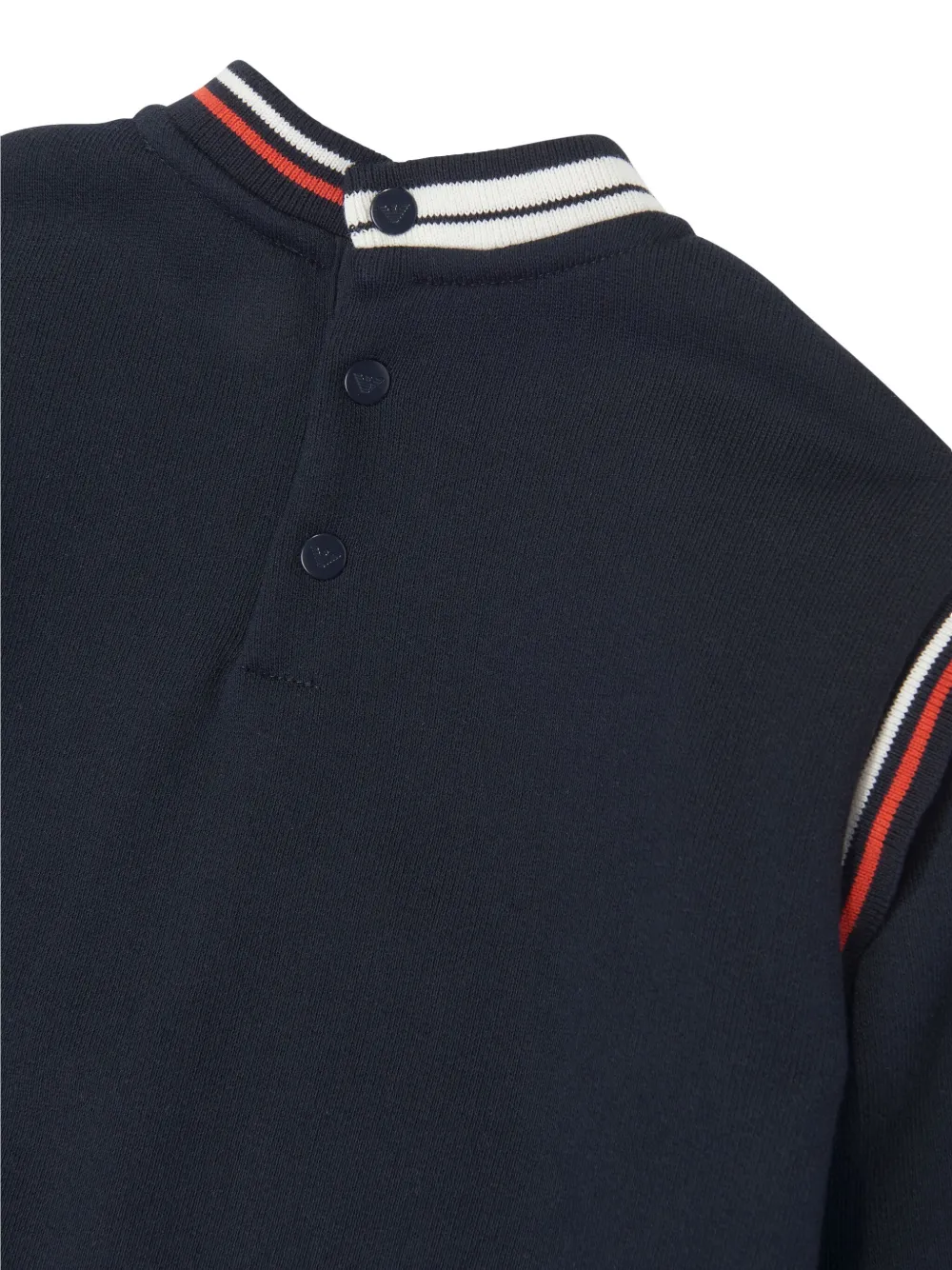 Emporio Armani Kids Sweater met geborduurd logo Blauw