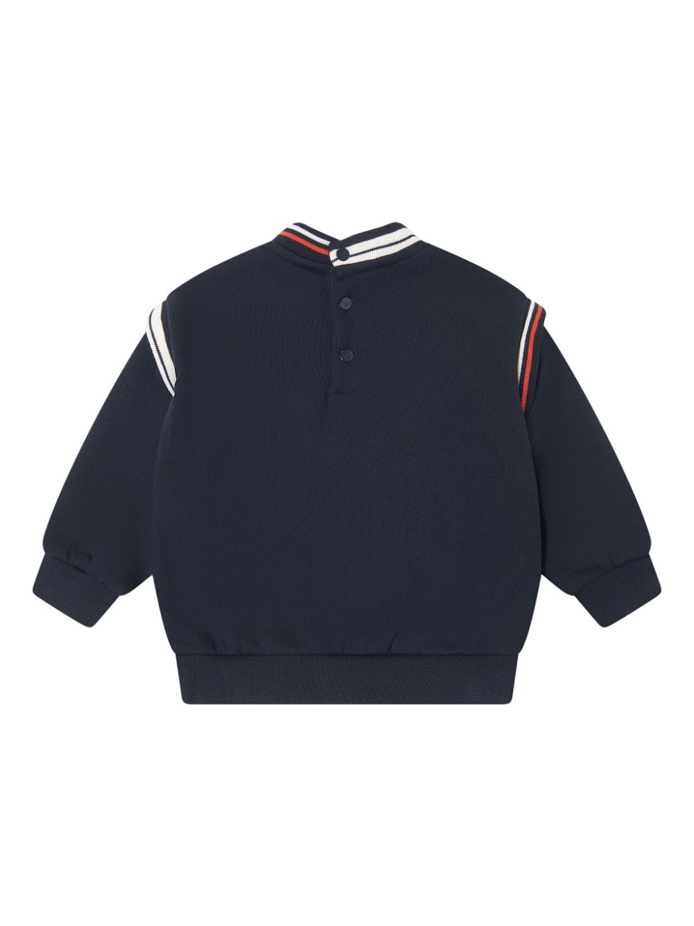 Emporio Armani Kids logo-embroidered sweatshirt - Blauw