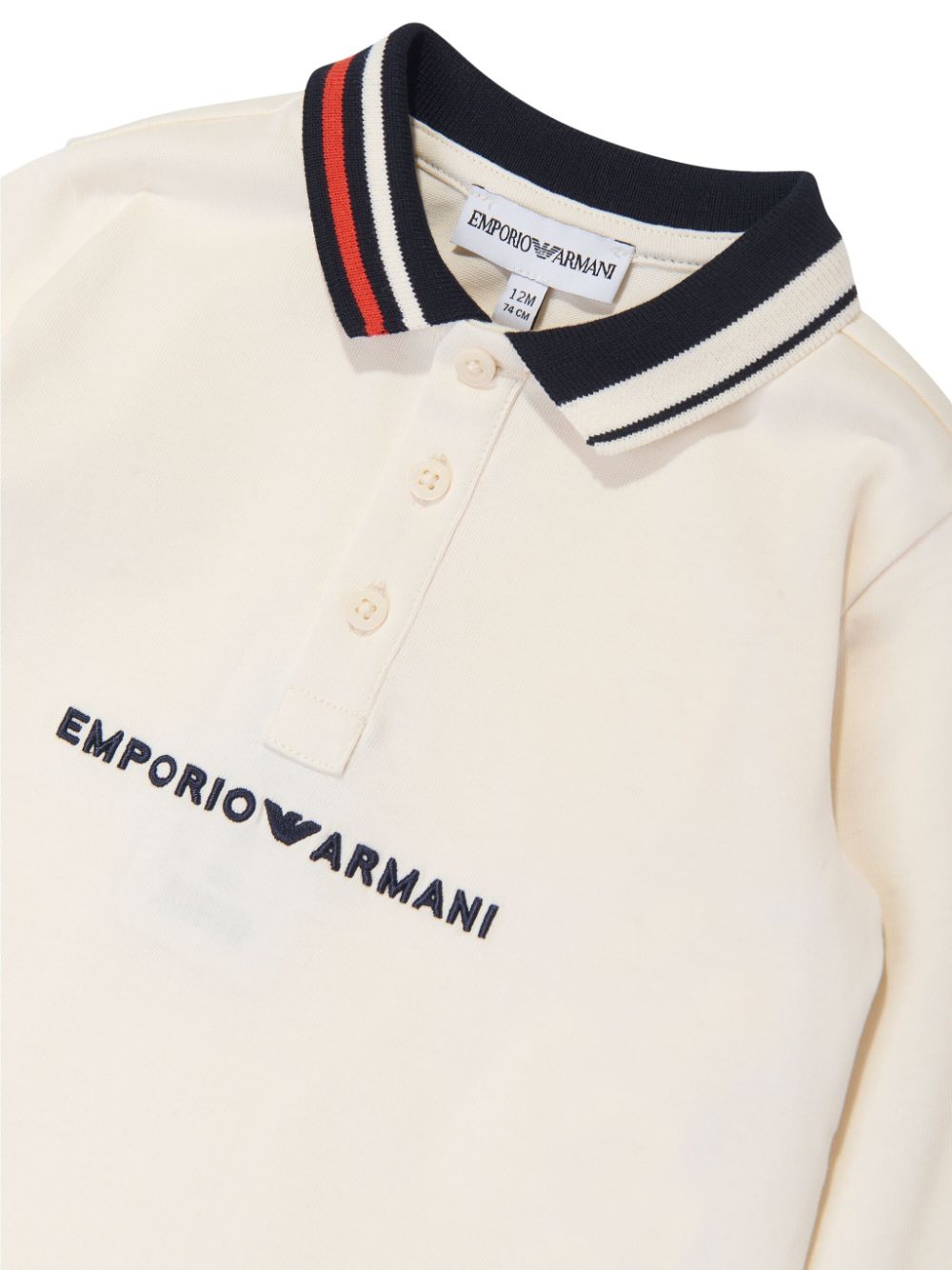 Shop Emporio Armani Logo-embroidered Polo Shirt In White