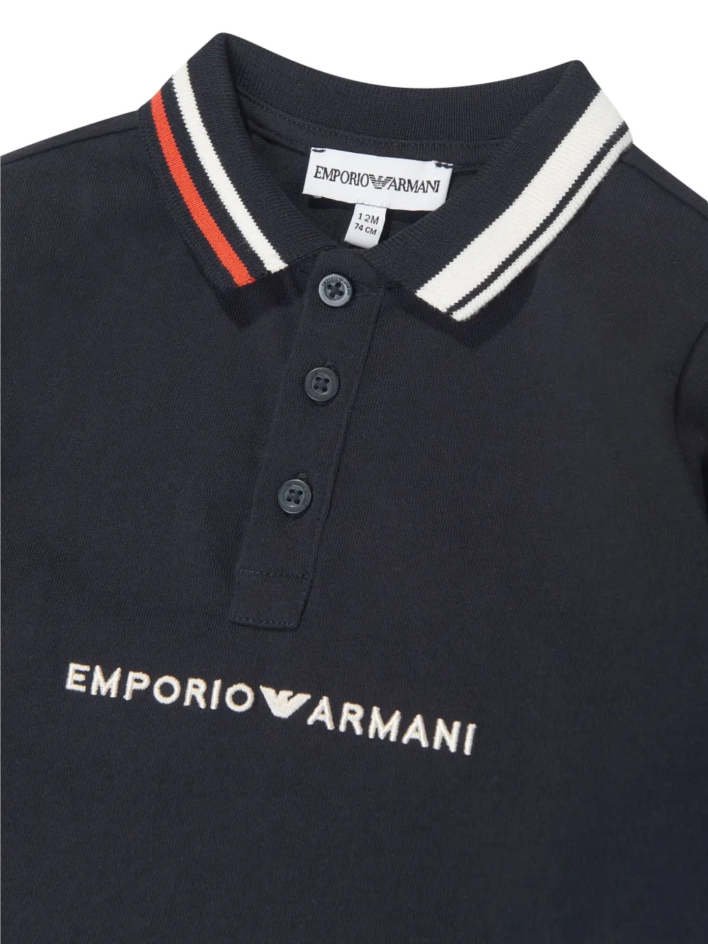 Emporio Armani Kids Poloshirt met geborduurd logo Blauw