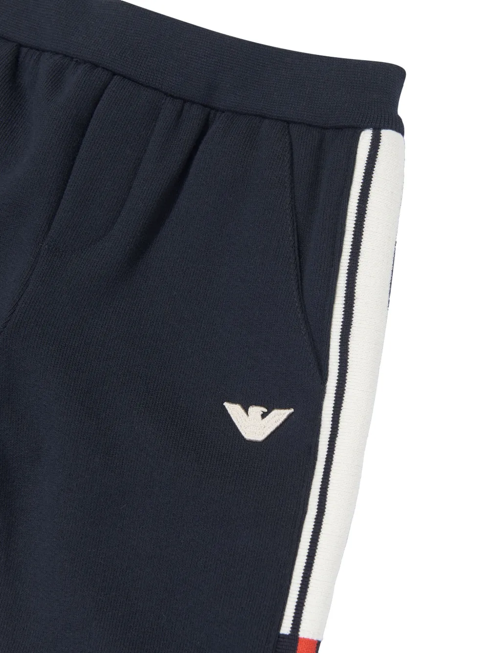 Emporio Armani Kids Joggingbroek met logo Blauw