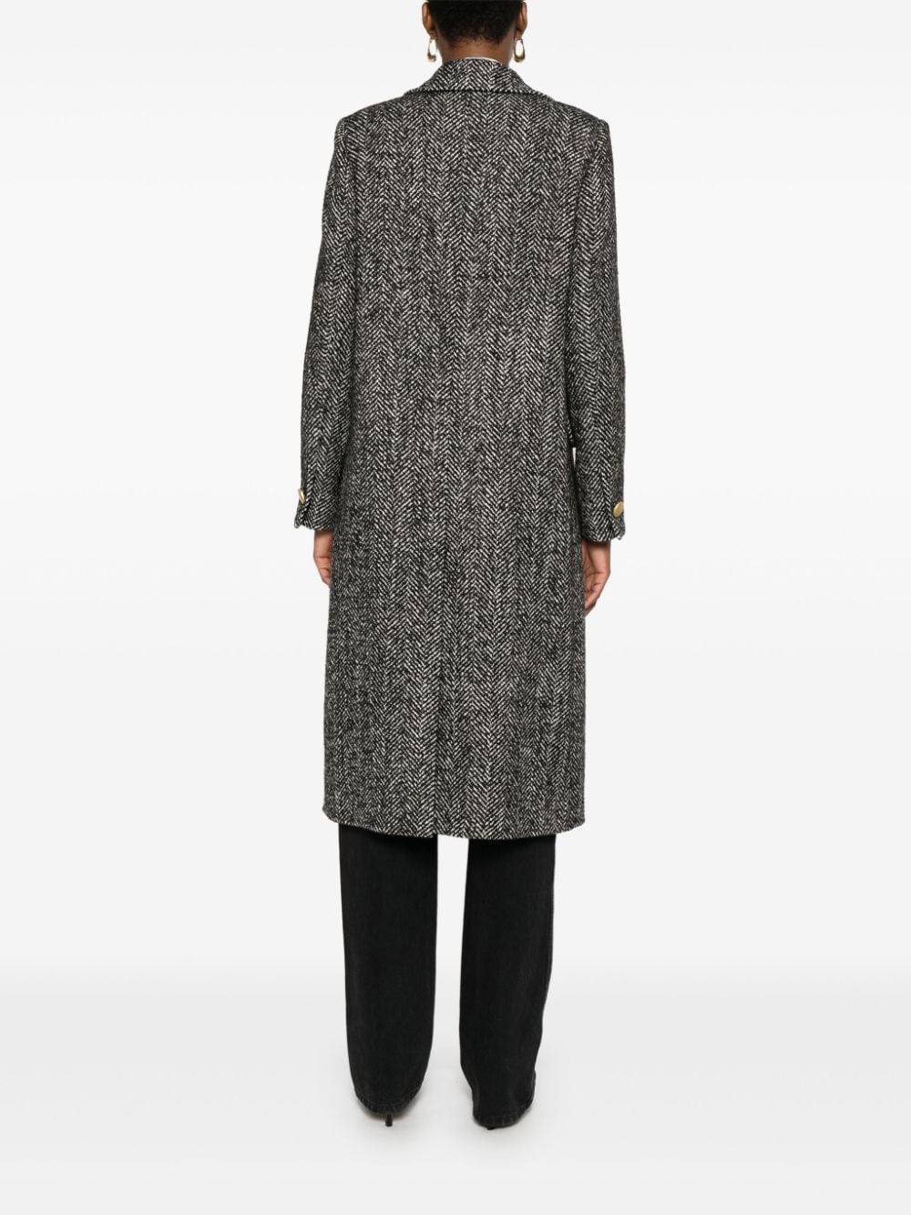 Shop Tagliatore Jole Cc Coat In Black