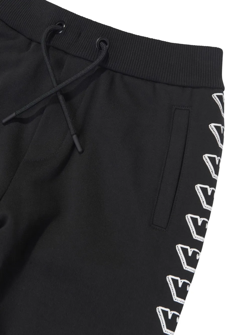 Emporio Armani Kids Elastische broek Zwart